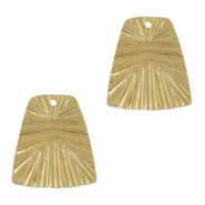 DQ Metal charm trapezium 21x19mm Gold